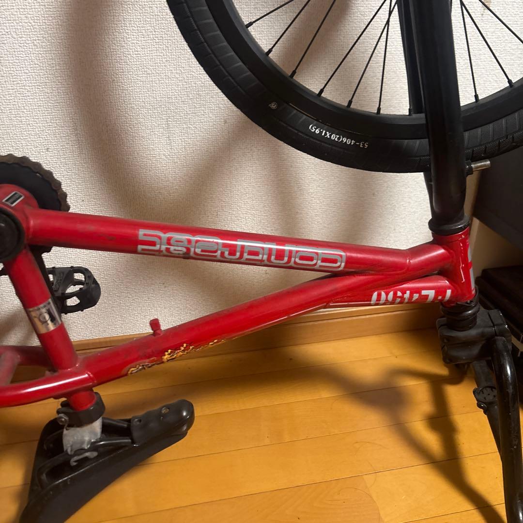 BMXスタイル 赤 自転車 20インチ 引き取り限定