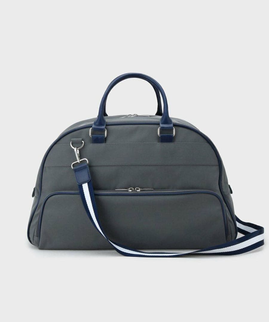 【新レーベル ADABAT NAVY】トリコロールボストンバッグ　ゴルフバッグ