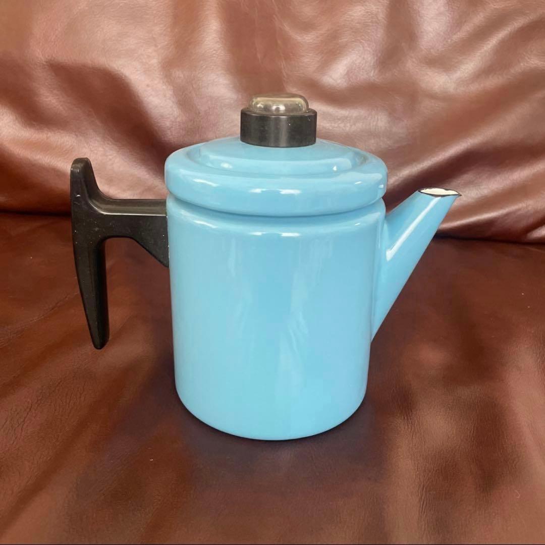 ヌルメスニエミ 水色 ポット ビンテージ アンティーク 北欧 かもめ食堂 ケトル