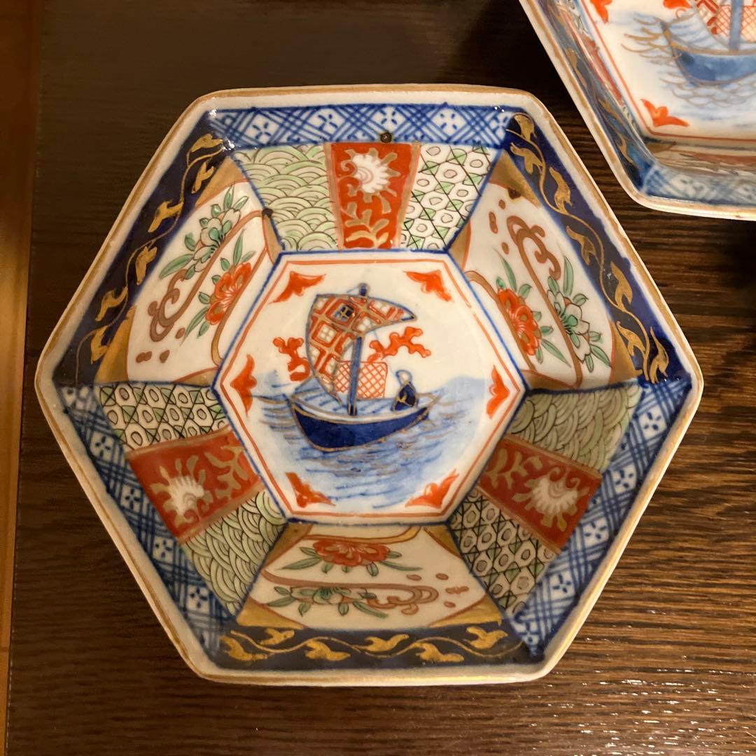 古伊万里 六角小鉢 骨董品