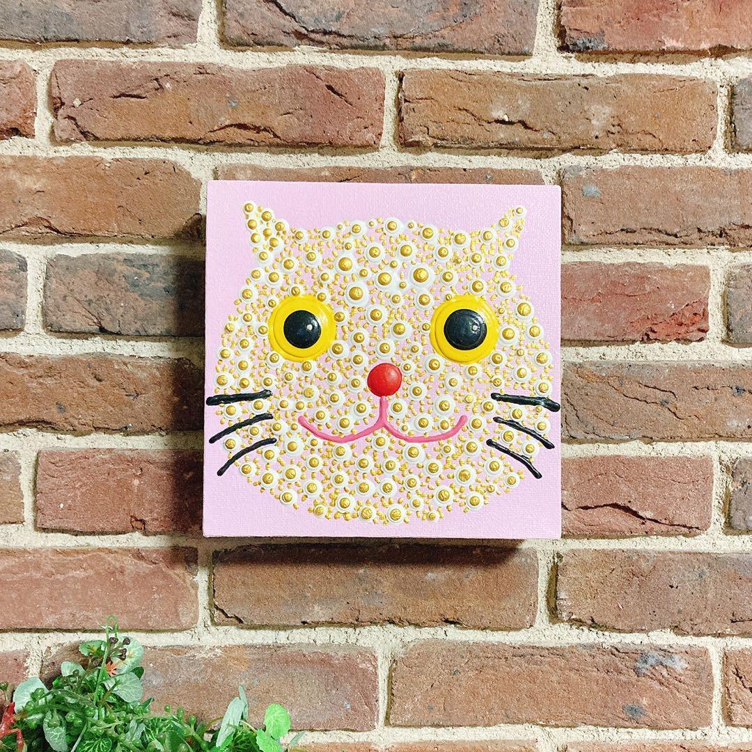 まるまるネコ　油絵