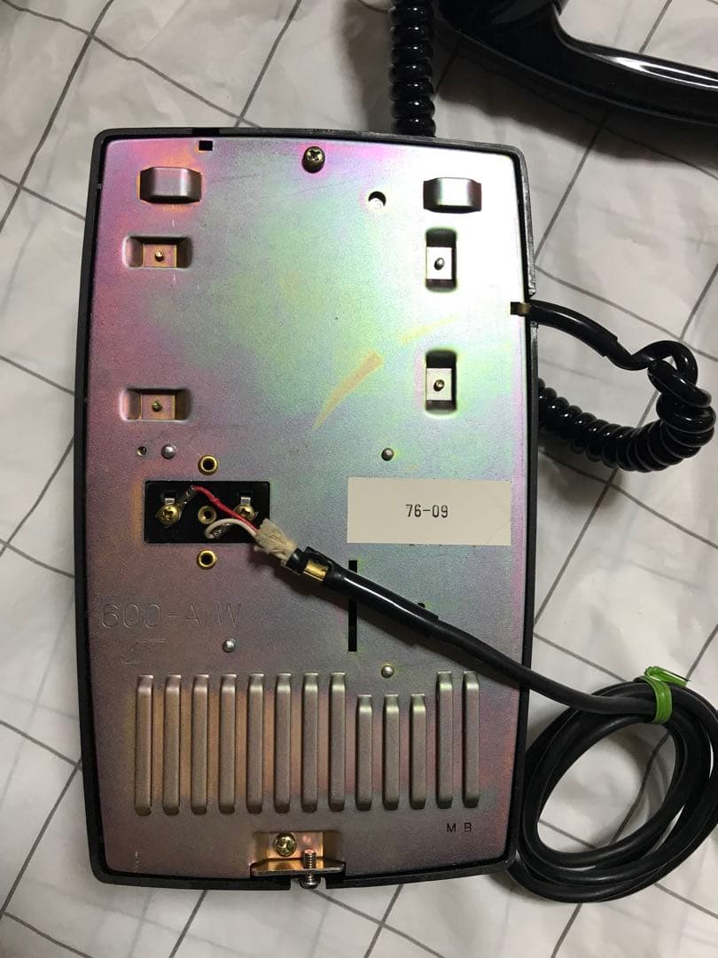 電話機①　600-A1W 日本電信電話公社用品　黒電話 600-A1W