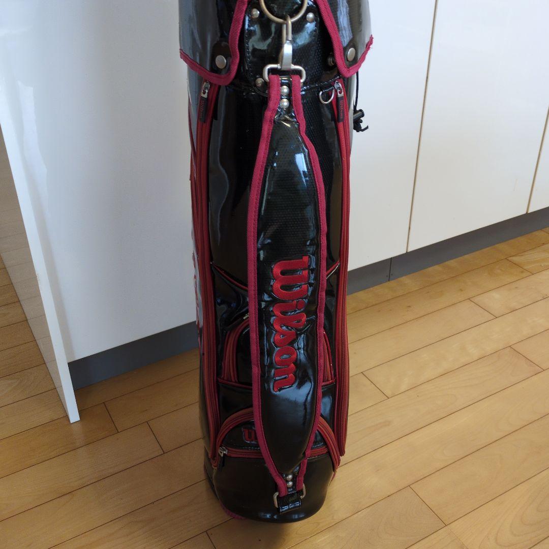 周りと被らない❗️Wilson Deep Red ツアーモデルキャディバッグ