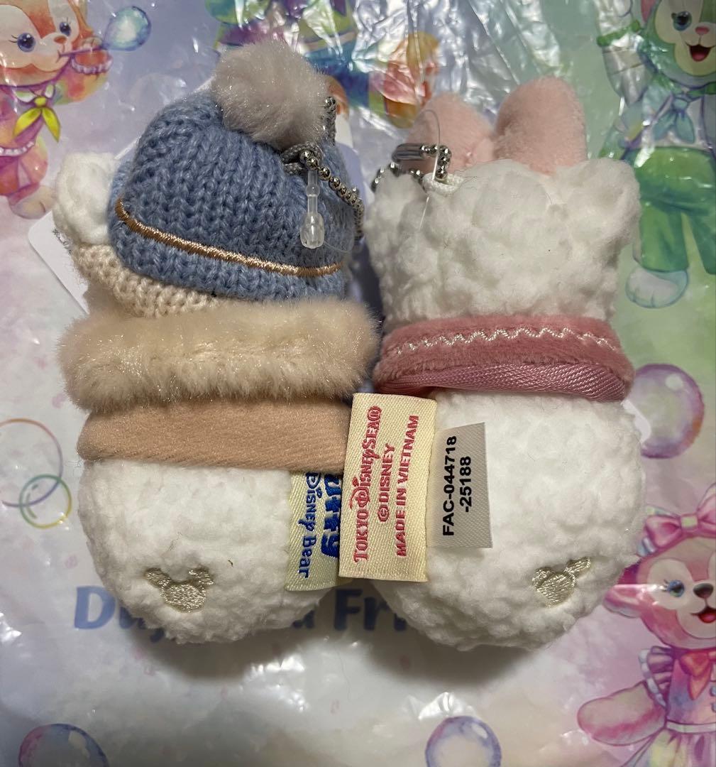 ダッフィー シェリーメイ 雪だるま ぬいぐるみキーホルダー