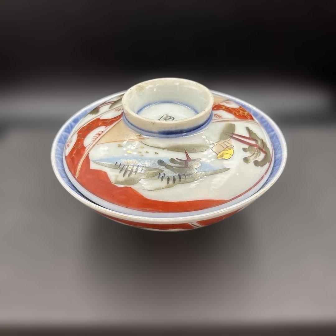 蓋付き茶碗　飯椀　古伊万里　時代物　4客