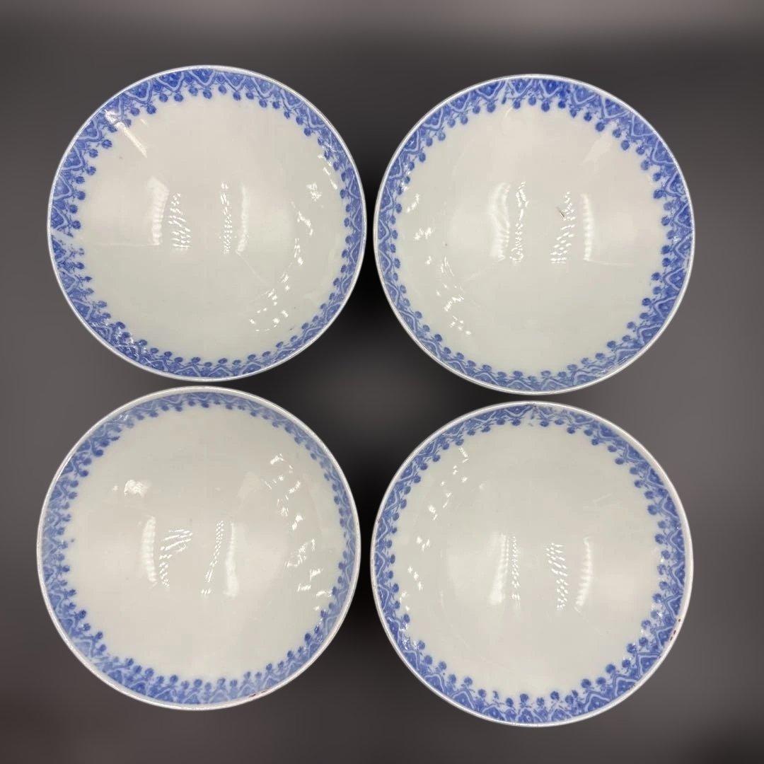 蓋付き茶碗　飯椀　古伊万里　時代物　4客