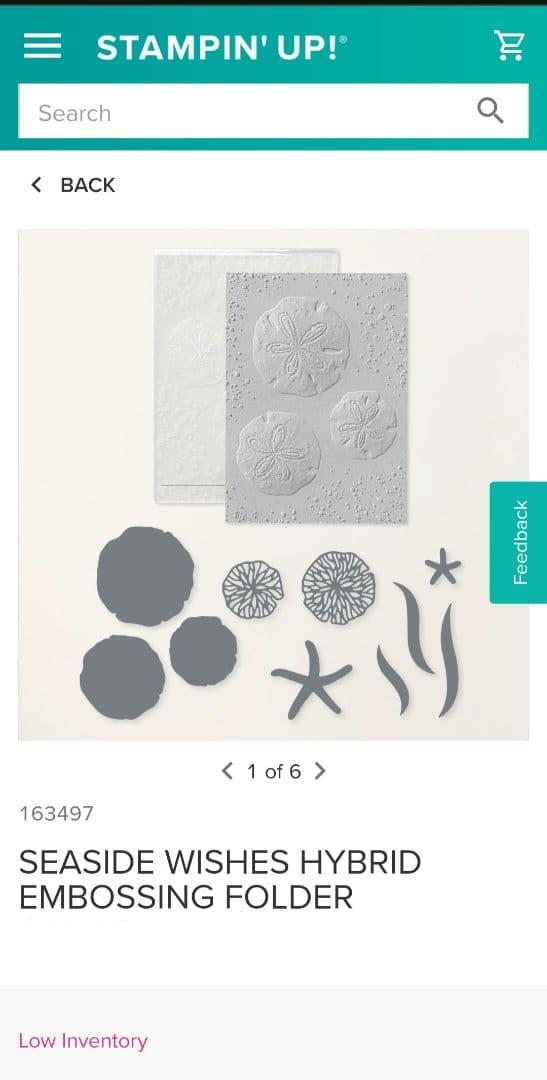 １点限り♡未開封　新作ハイブリッドエンボスフォルダー&スタンプ　スタンピンアップ