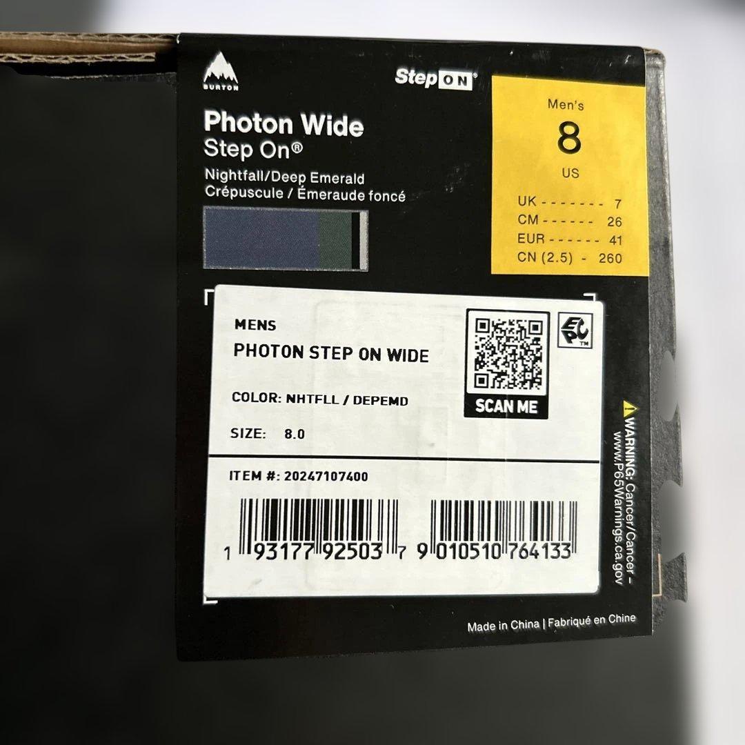 Burton PHOTON WIDE StepOnスノーボードブーツ