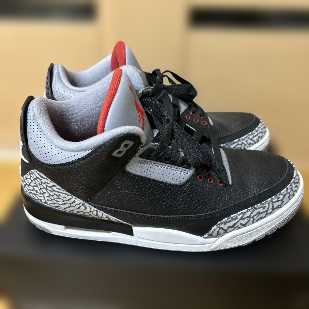 シューズ(男性用) AIR JORDAN3 RETRO OG BLACK CEMENT 2018