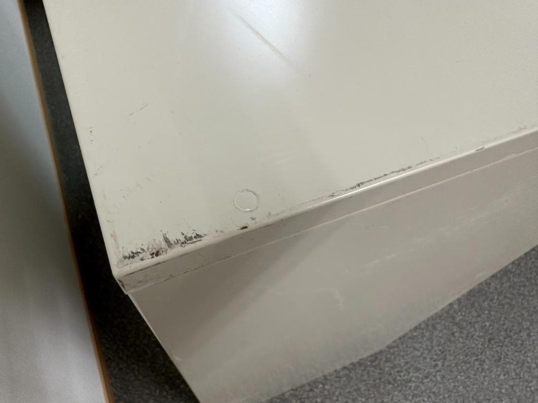 【引き取り限定】【2セット】ガラス扉キャビネット ベージュ 中型【大阪堺市】