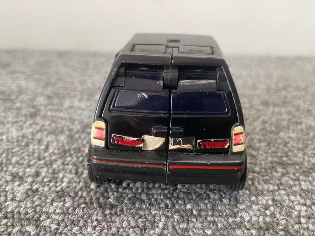 ダイアクロン カーロボット No.9 ホンダ・シティターボ ブラック 当時物