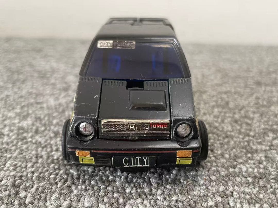 ダイアクロン カーロボット No.9 ホンダ・シティターボ ブラック 当時物