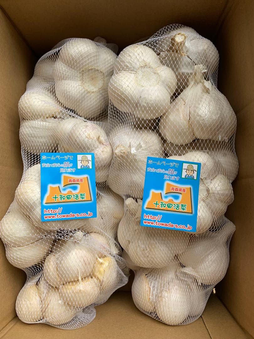 にんにく　Lサイズ訳ありにんにく10Kg 青森にんにく　ホワイト六片種にんにく