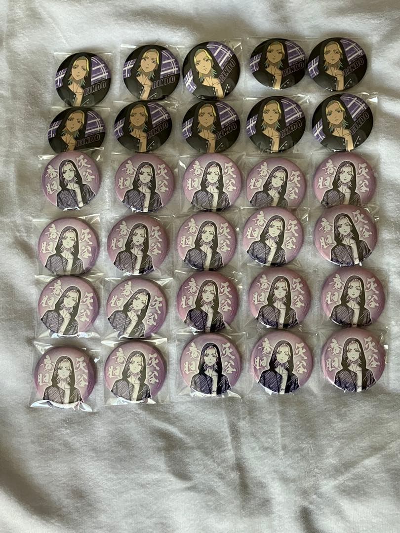 東京リベンジャーズ　灰谷竜胆　缶バッジまとめ