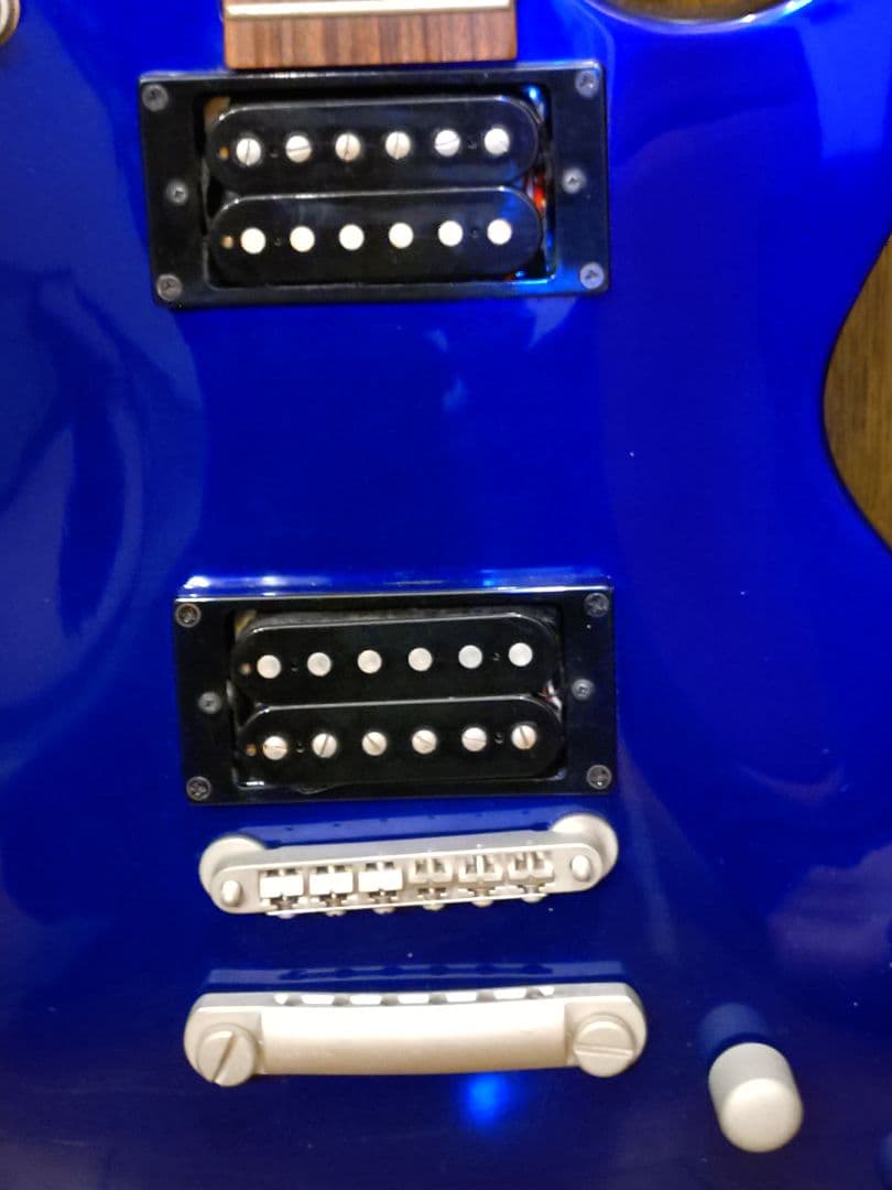 【USED】Burny_レスポール_エレキギター_ジャンク品扱い_ブルー