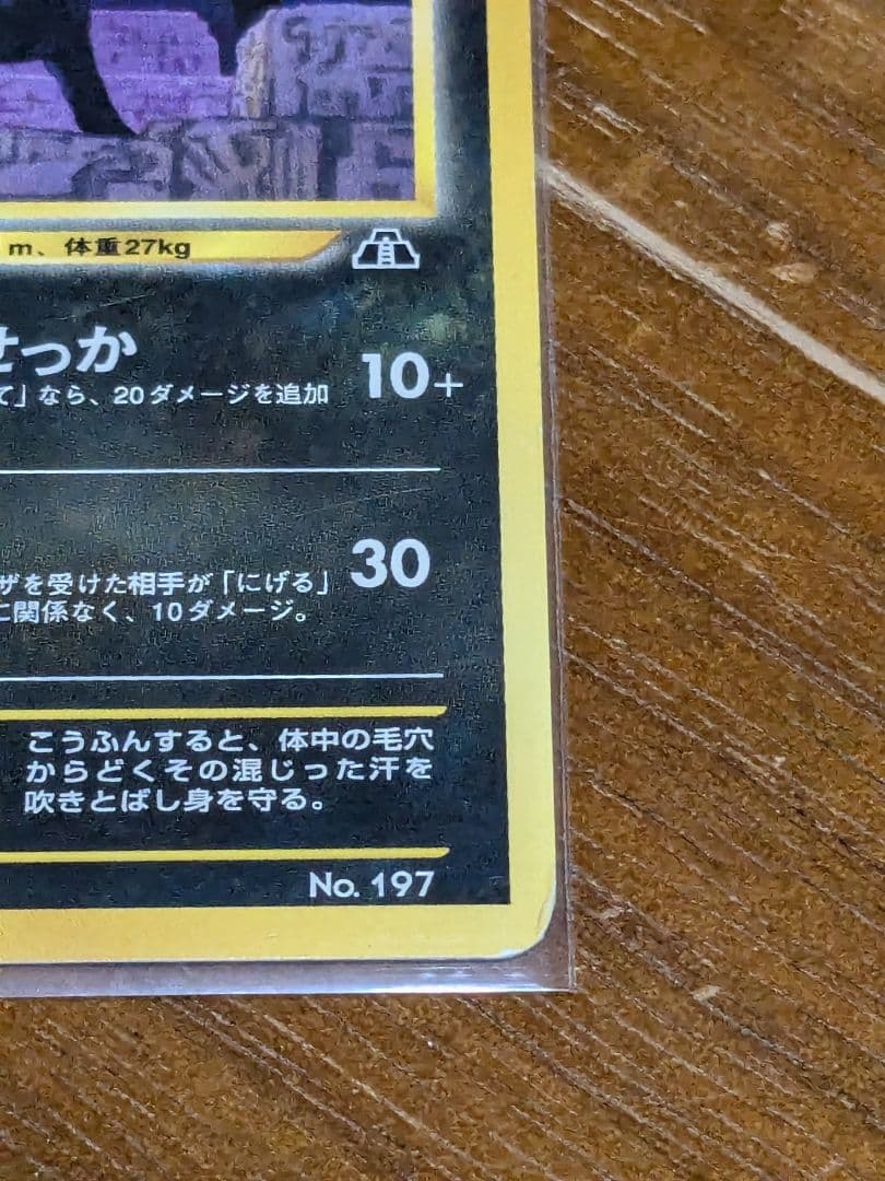 ポケモンカード　ネオ　ブラッキー LV.33 プレミアムファイル　旧裏