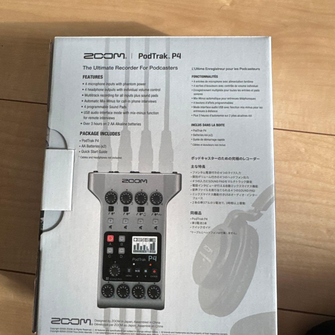 美品 Zoom PodTrak P4 本体
