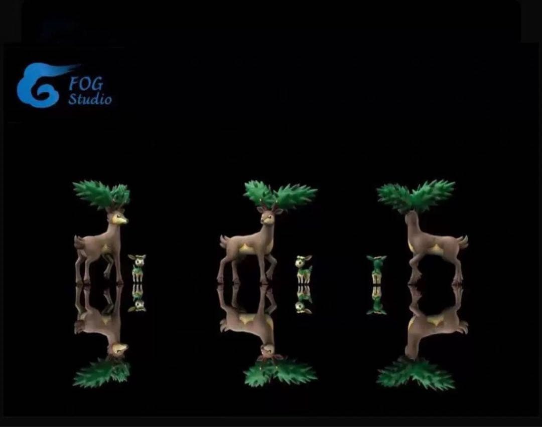 ポケモンスケールワールド　シカフィギュア FOG Studio 約10cm