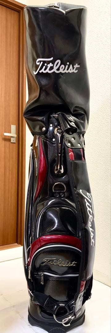 Titleist キャディバッグ 黒/赤