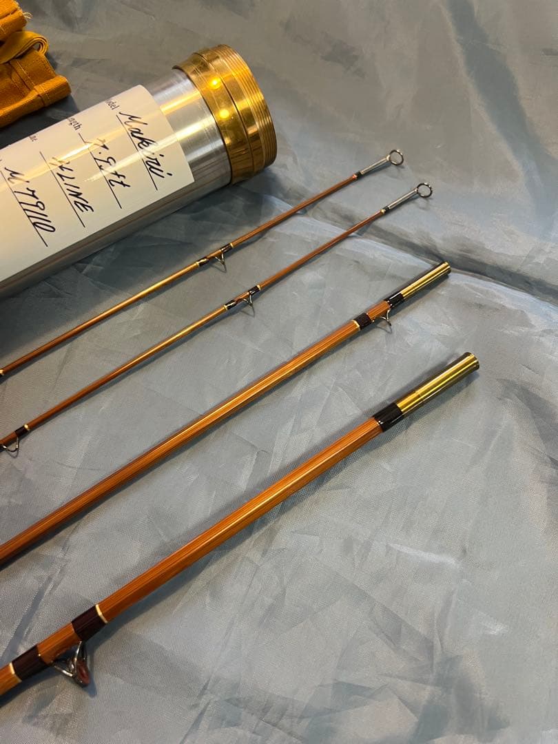 値下げ！　十勝鱒竿　7’9” #4 マキリ！！　3本継ぎ！橋本ロッド ！