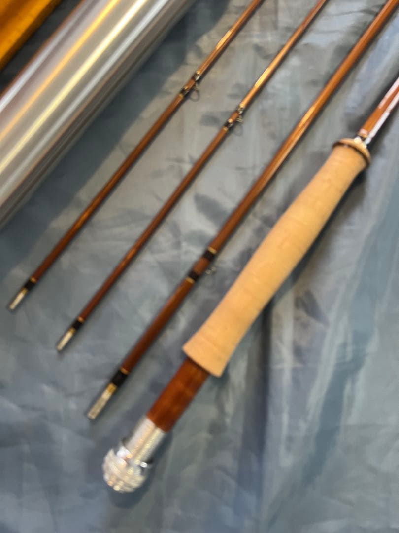 値下げ！　十勝鱒竿　7’9” #4 マキリ！！　3本継ぎ！橋本ロッド ！