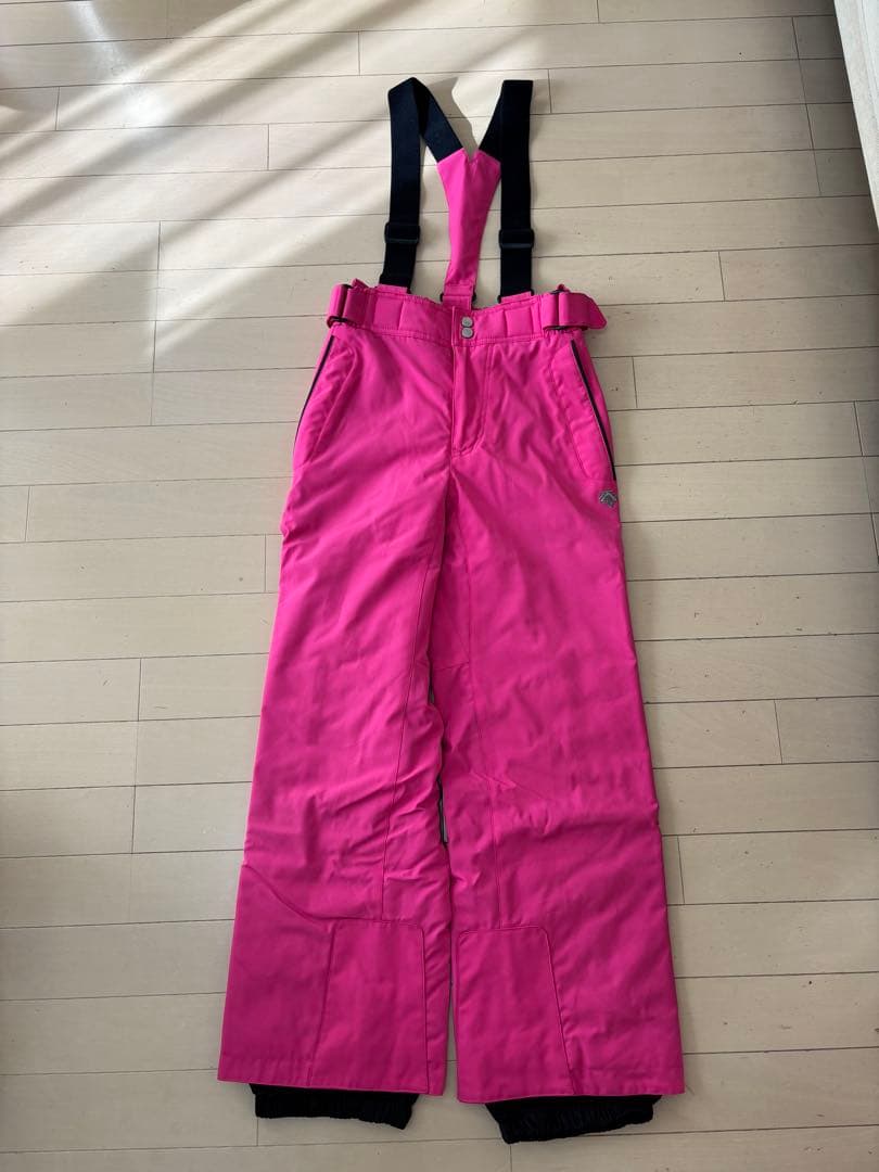 DESCENTE スキーウェア グレー/ピンク