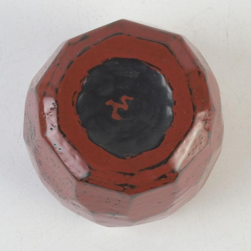 時代漆器　根來塗　ぐい呑　酒器　在銘　V　9856