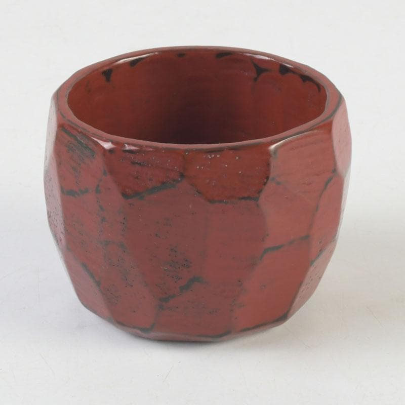 時代漆器　根來塗　ぐい呑　酒器　在銘　V　9856