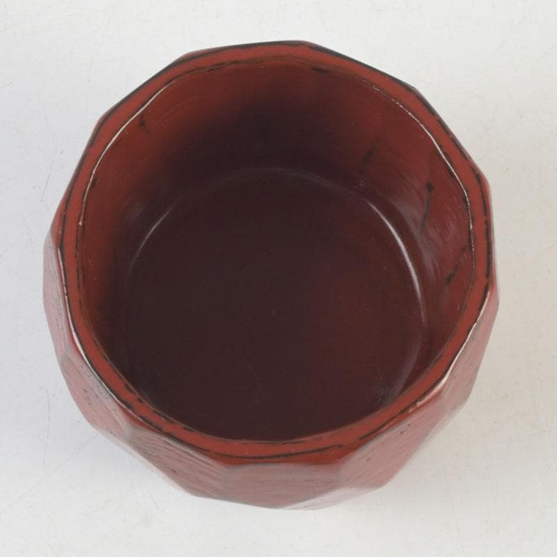 時代漆器　根來塗　ぐい呑　酒器　在銘　V　9856