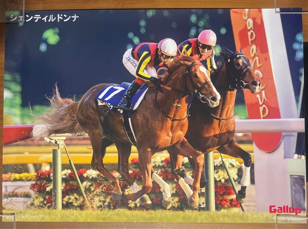ジェンティルドンナ　オルフェーヴル　2012年ジャパンカップ　A1ポスター　競馬