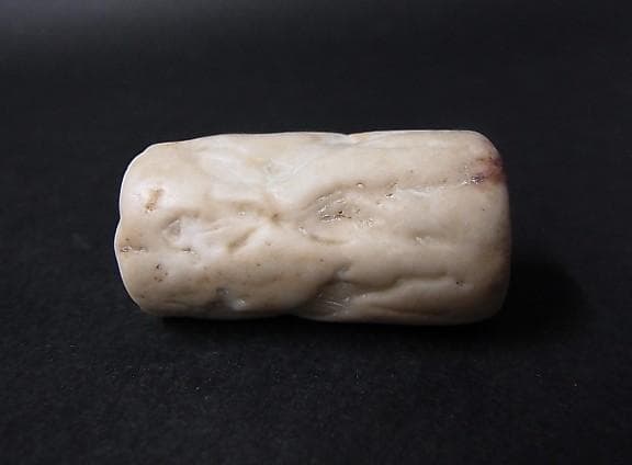 ★B1204★古代石 (259) 大型　円筒印章　古代オリエント　出土品