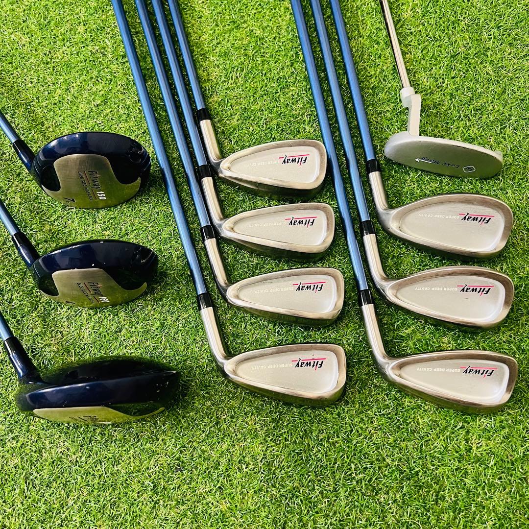 女性　ゴルフセット　Fitway スポルディング　ゴルフ一式　クラブセット　L