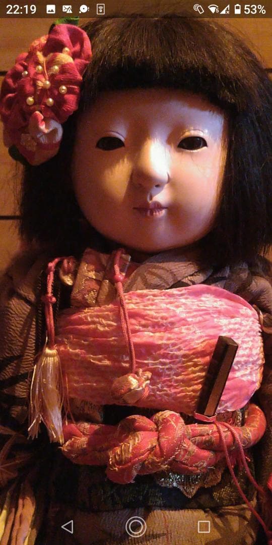 市松人形　昭和初期　42cm12号　星光