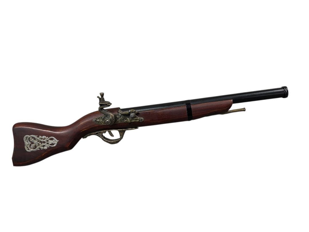 【中古】アンティーク風火縄銃レプリカ装飾品破損あり 汚れあり ジャンク品