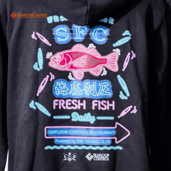 シーフロアコントロール IFC × SFC アカムツネオンフーディー Lサイズ