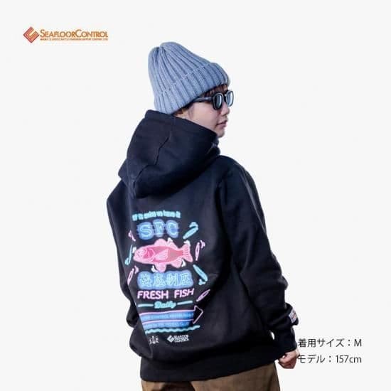 シーフロアコントロール IFC × SFC アカムツネオンフーディー Lサイズ