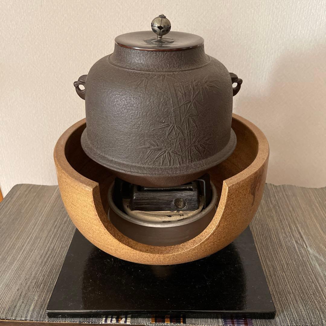 茶道具 風炉茶道具 茶釜 電熱式