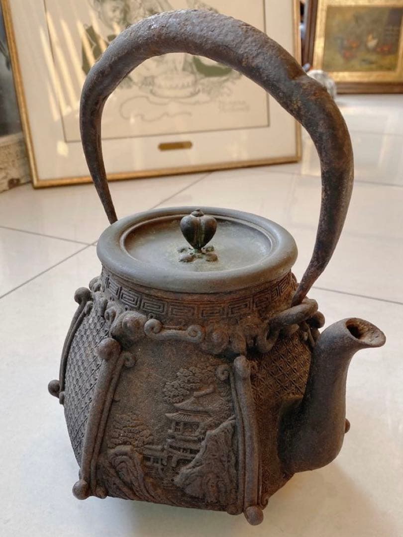 鉄瓶　金龍堂造　骨董　アンティーク