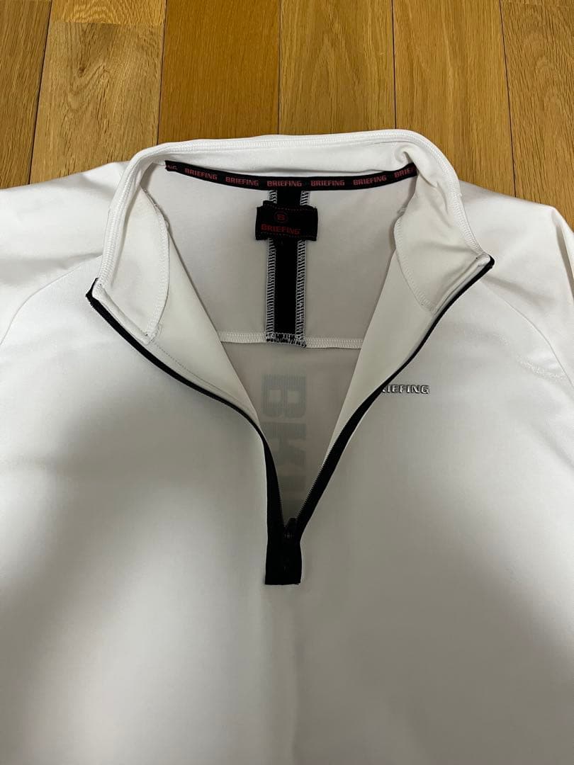 BRIEFING ハーフジップシャツ ホワイト