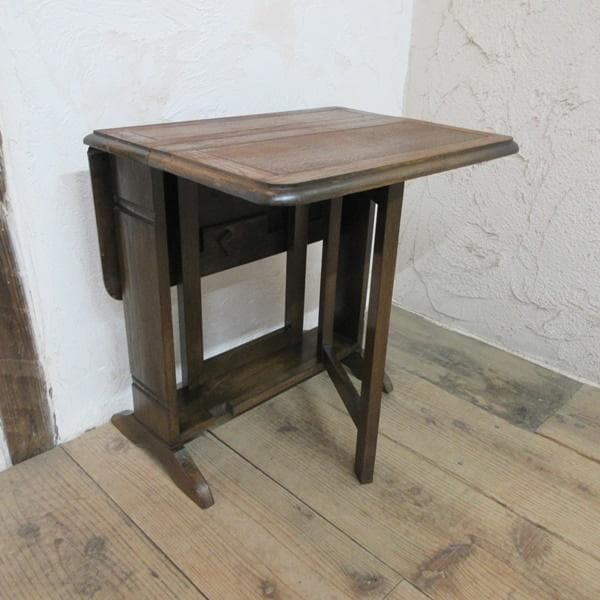 イギリス アンティーク 家具 CC41 スモールゲートレッグテーブル 6132e