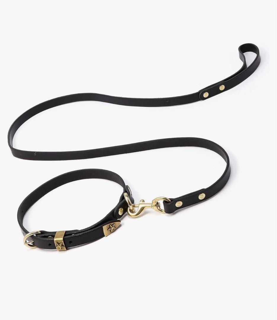 IL BISONTE 犬用品　茶　イルビゾンテ ドッグ　リード　首輪　セット