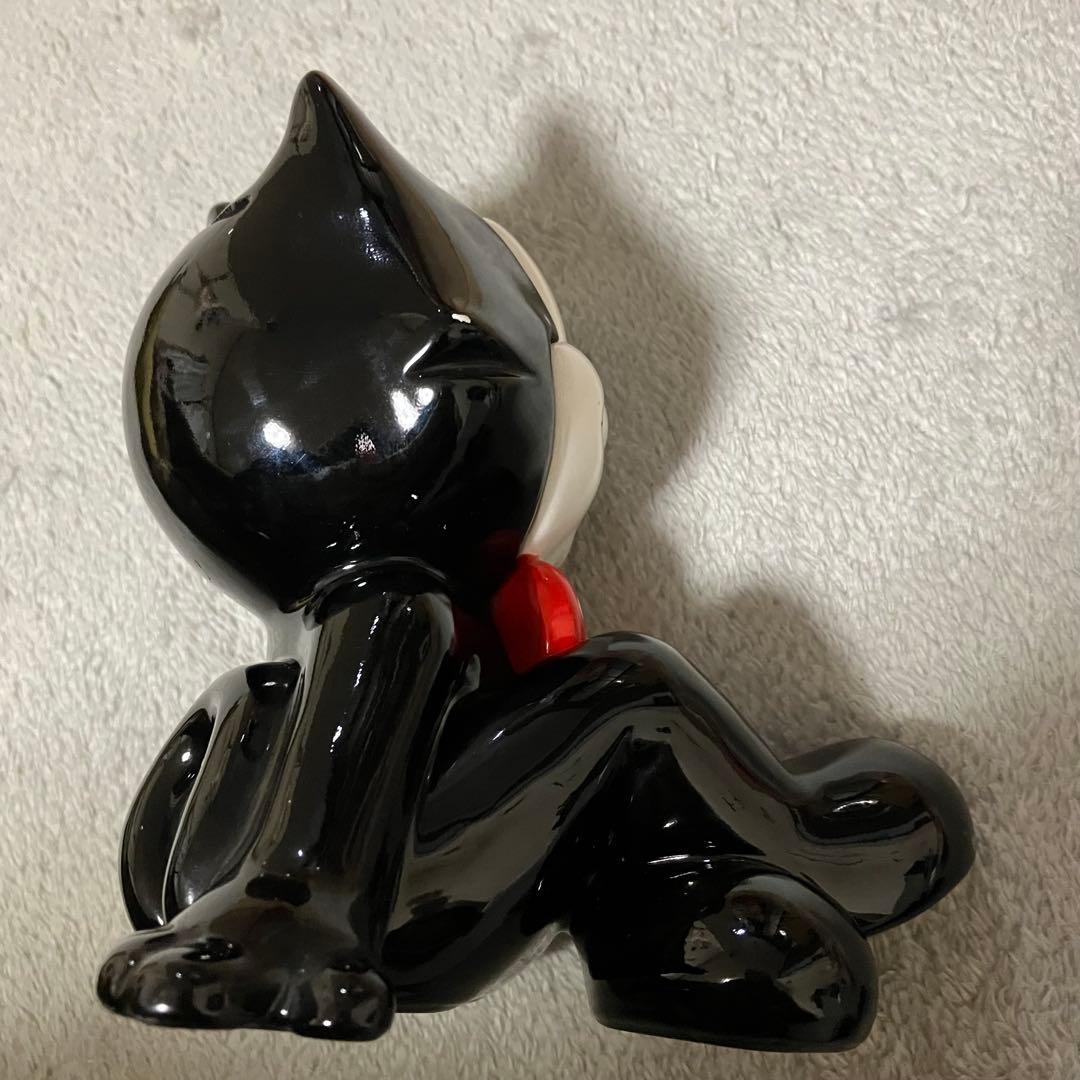 フィリックス 陶器 貯金箱 1987年 Felix the cat レトロ