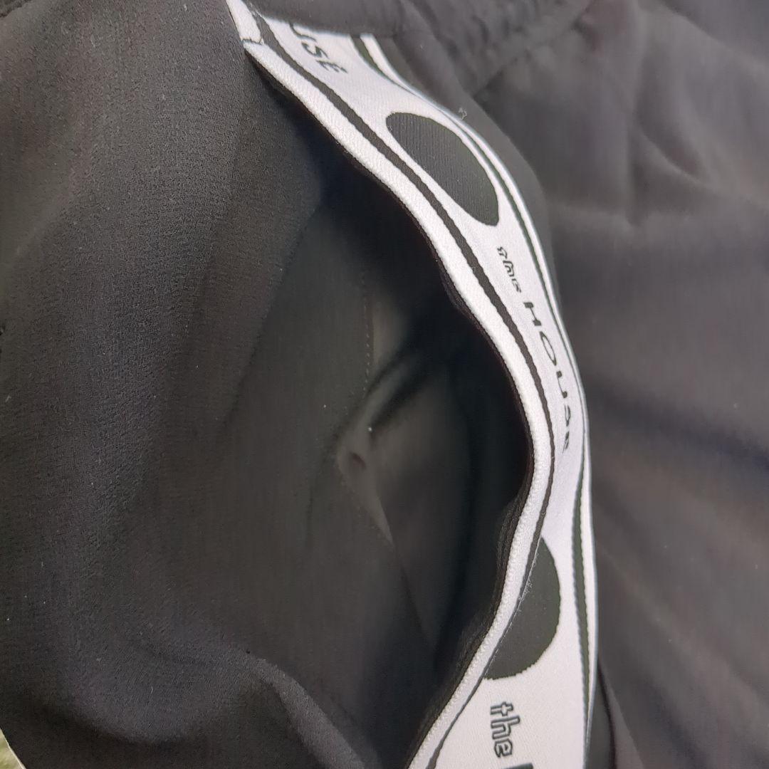 【美品】the HOUSE ザ・ハウスサイドラインパンツゴルフウェア黒 メンズL