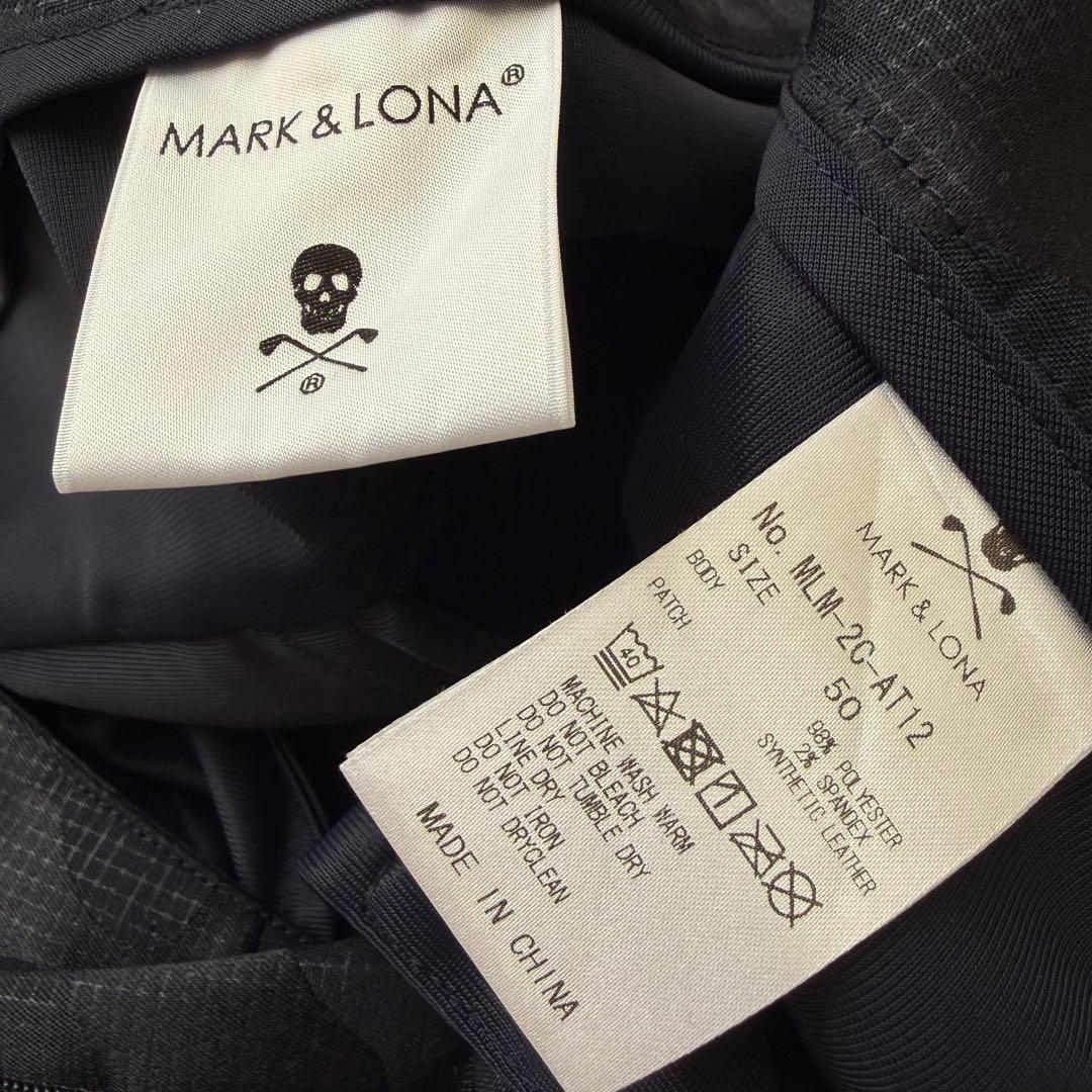 現行タグ　マークアンドロナ　パンツ　迷彩　紺　ネイビー　総柄　XL〜XXL相当