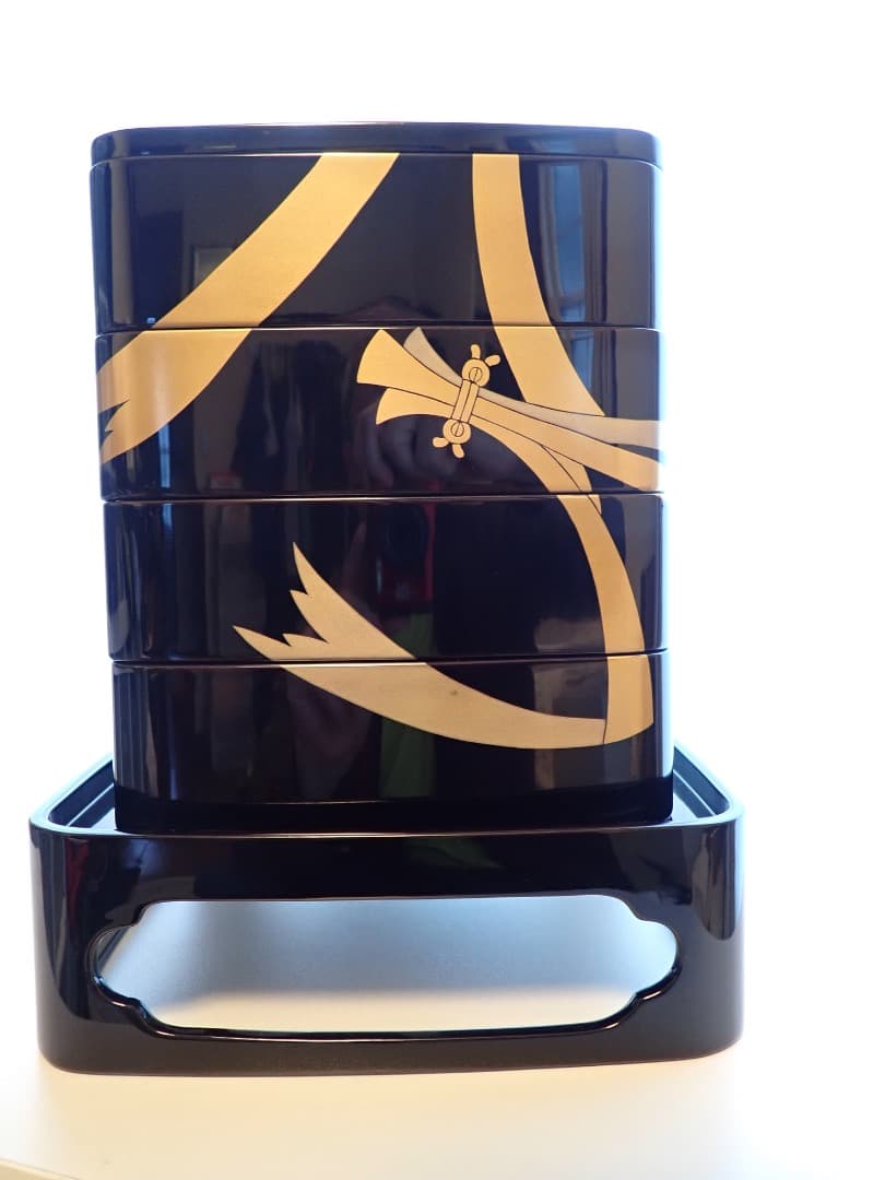 輪島塗　田谷作　漆器　四段重箱