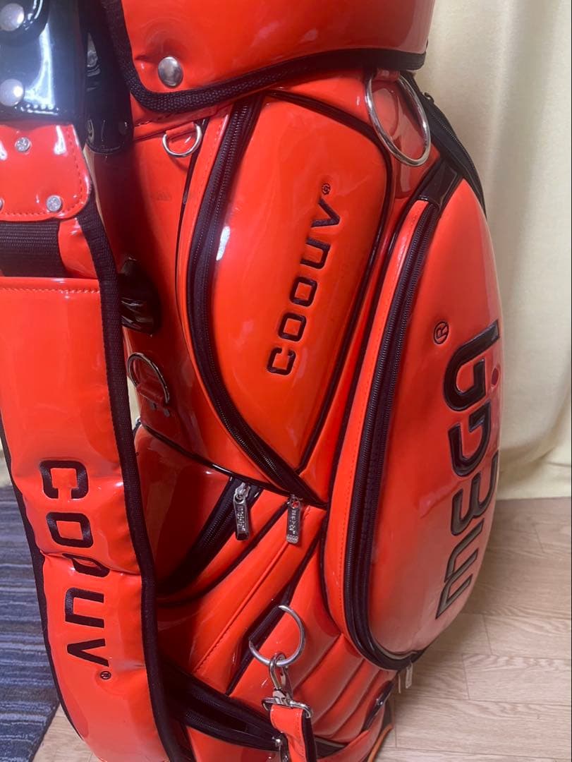 保冷ポケット付き MEGA ゴルフ ツアーモデル キャディバッグ 9型