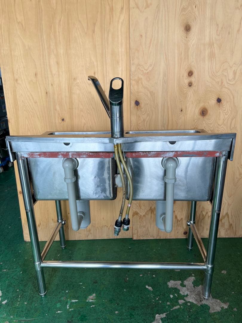 2槽シンク 900x450x790(+70)