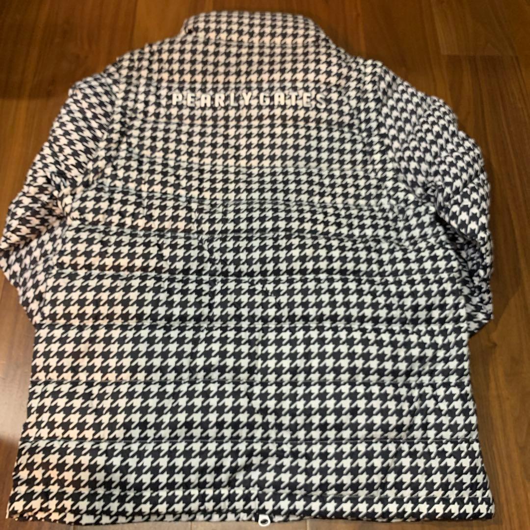 パーリーゲイツ　メンズゴルフウェア　ライトダウンジャケット　千鳥格子　5