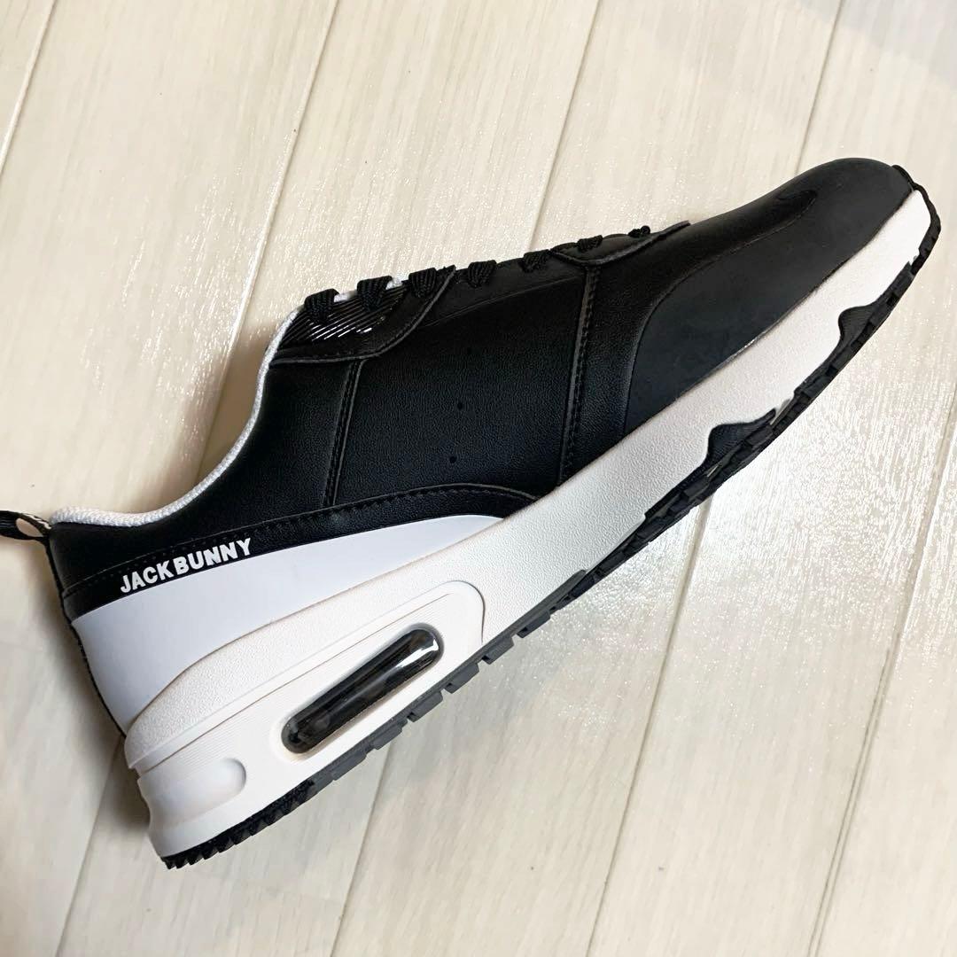 新品■22,000円【ジャックバニー 】スパイクレス　ゴルフシューズ　27 黒