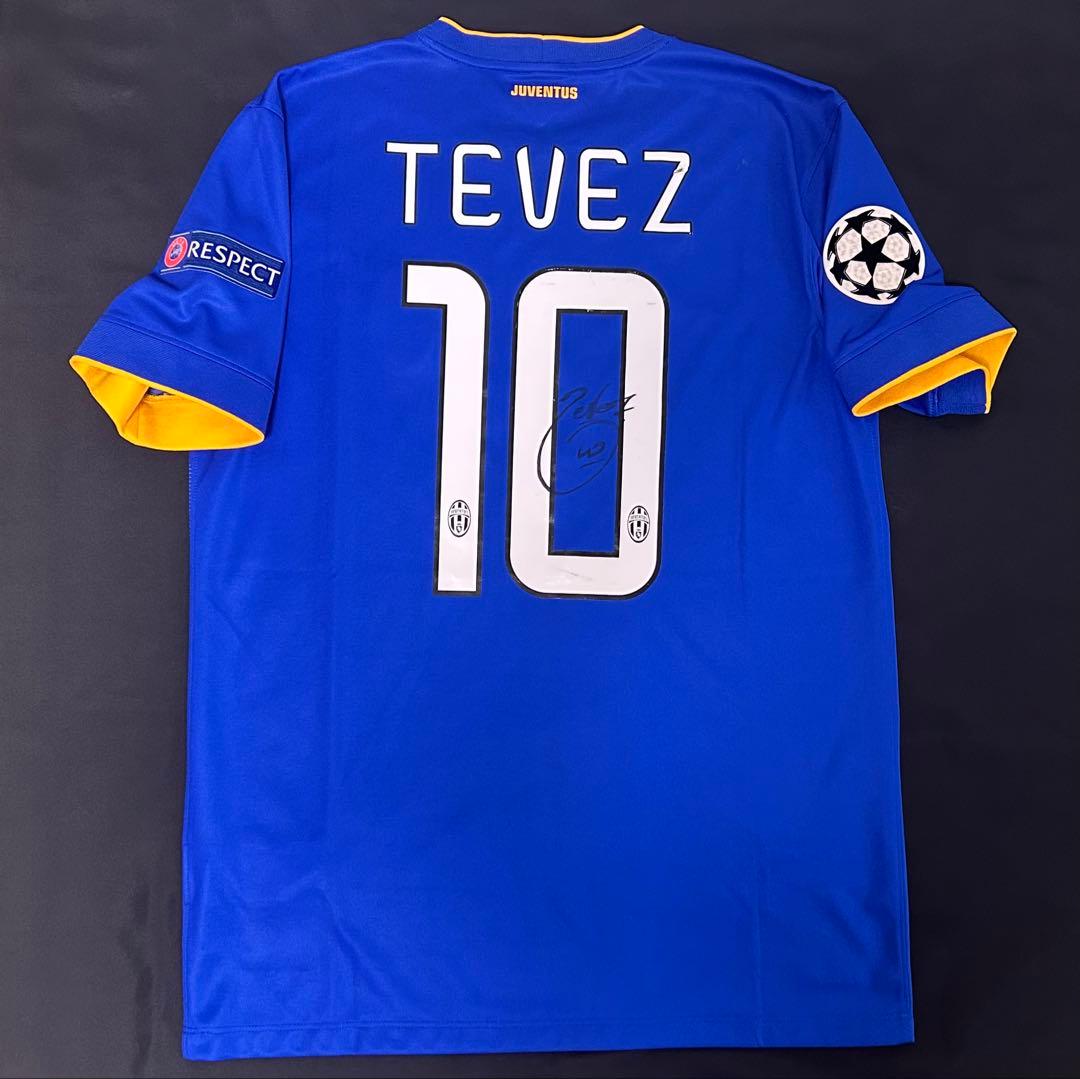 14/15 ユベントス テベス 直筆サイン入り ユニフォーム アルゼンチン代表